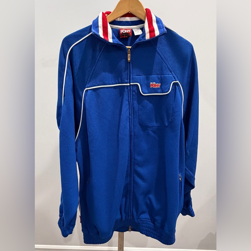 Vintage pony blue jacket sweater